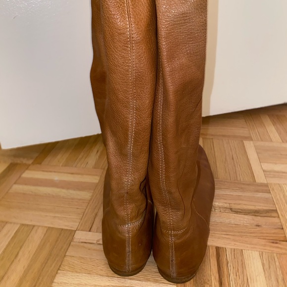Prada Brown Leather Slouch Boots size 9.5 - Picture 10 of 16